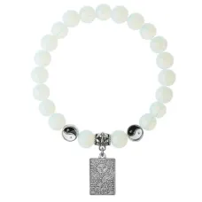 Браслет Таро - Солнце, Лунный камень 8мм BSPE1-20-3022