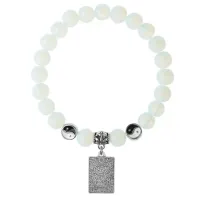 Браслет Таро - Любовники, Лунный камень 8мм BSPE1-20-3024