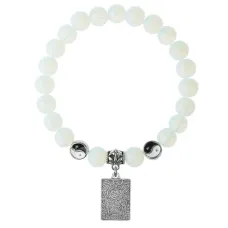 Браслет Таро - Любовники, Лунный камень 8мм BSPE1-20-3024