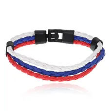 Браслет Флаг России, 1см BS773