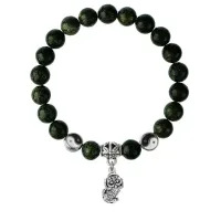 Браслет Пи Яо (богатство и защита), Змеевик 8мм BSPE1-21-3016