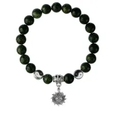 Браслет Глаз (от сглаза и порчи), Змеевик 8мм BSPE1-21-3018