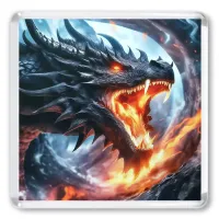 Пламя дракона 6,5х6,5см, акрил MA023