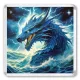 Водный дракон 6,5х6,5см, акрил MA033