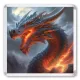 Дракон 6,5х6,5см, акрил MA034
