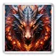 Портрет дракона 6,5х6,5см, акрил MA052