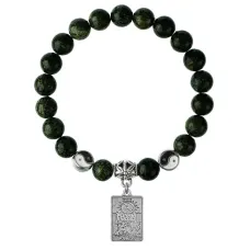 Браслет Таро - Луна, Змеевик 8мм BSPE1-21-3023