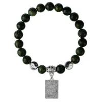 Браслет Таро - Любовники, Змеевик 8мм BSPE1-21-3024