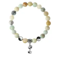 Браслет Кошка (гармония, покой, уют), Амазонит 8мм BSPE1-23-3010