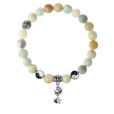 Браслет Кошка (гармония, покой, уют), Амазонит 8мм BSPE1-23-3010
