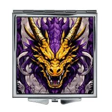 Складное зеркало квадратное Двухцветный дракон ZER2-0557