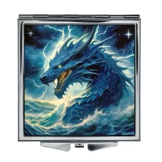 Складное зеркало квадратное Водный дракон ZER2-0563