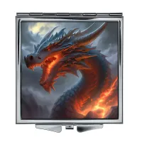 Складное зеркало квадратное Дракон ZER2-0564