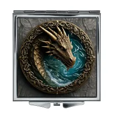 Складное зеркало квадратное Дракон ZER2-0569