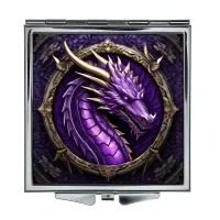 Складное зеркало квадратное Дракон ZER2-0572