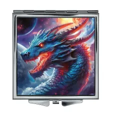 Складное зеркало квадратное Космический дракон ZER2-0574