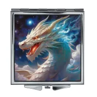 Складное зеркало квадратное Белый дракон ZER2-0584