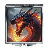 Складное зеркало квадратное Дракон ZER2-0588