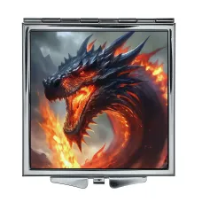 Складное зеркало квадратное Дракон ZER2-0588