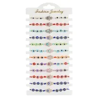 Набор из 12 браслетов от сглаза Хамса BSN059