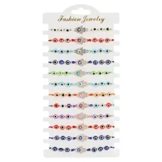 Набор из 12 браслетов от сглаза Хамса BSN059