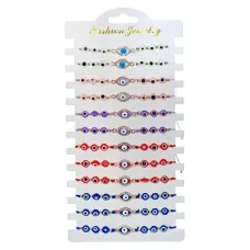 Набор из 12 браслетов от сглаза Глаз BSN061