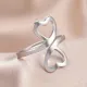 Кольцо Два сердца, размер 7 KL506-07