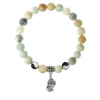 Браслет Пи Яо (богатство и защита), Амазонит 8мм BSPE1-23-3016