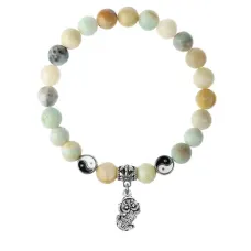 Браслет Пи Яо (богатство и защита), Амазонит 8мм BSPE1-23-3016