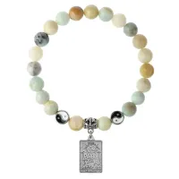 Браслет Таро - Луна, Амазонит 8мм BSPE1-23-3023