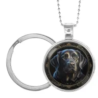 Кулон-брелок Черная собака ALKB-0038