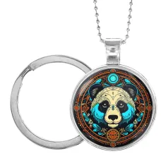 Кулон-брелок Цветная панда ALKB-0044