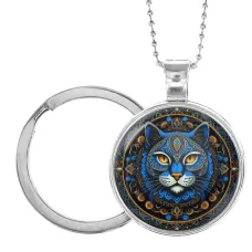 Кулон-брелок Синий кот ALKB-0050