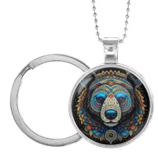 Кулон-брелок Этнический медведь ALKB-0091