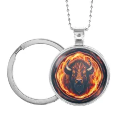 Кулон-брелок Огненный бизон ALKB-0111