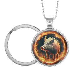 Кулон-брелок Огненный кабан ALKB-0112