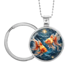 Кулон-брелок Знак Зодиака Рыбы ALKB-0159