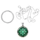 Кулон-брелок Зеленый калейдоскоп ALKB-0194