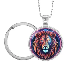 Кулон-брелок Лев неон ALKB-0243