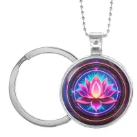 Кулон-брелок Лотос неон ALKB-0246