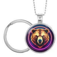 Кулон-брелок Медведь неон ALKB-0248