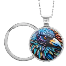 Кулон-брелок Цветной ворон ALKB-0262