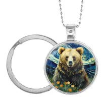 Кулон-брелок Медведь Звездная Ночь ALKB-0292