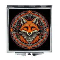 Складное зеркало квадратное Лиса ZER2-0599