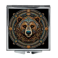 Складное зеркало квадратное Медведь ZER2-0600