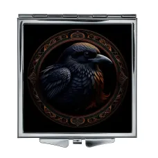 Складное зеркало квадратное Птица в профиль ZER2-0606