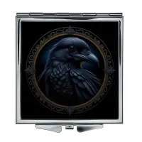 Складное зеркало квадратное Ворон ZER2-0608