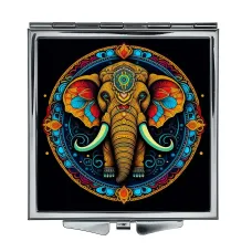 Складное зеркало квадратное Яркий слон ZER2-0611