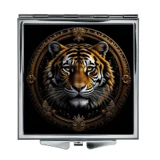 Складное зеркало квадратное Молодой тигр ZER2-0624