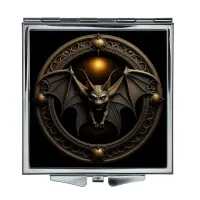 Складное зеркало квадратное Летучая мышь вампир ZER2-0632